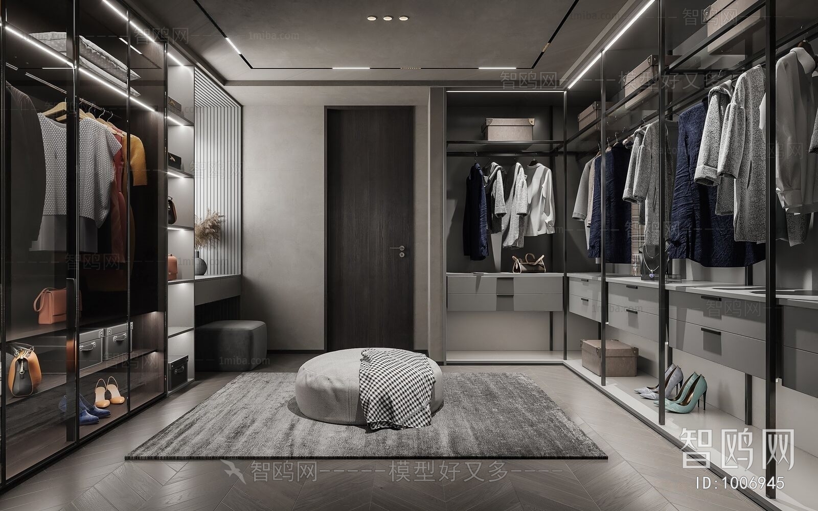 Modern Clothes Storage Area