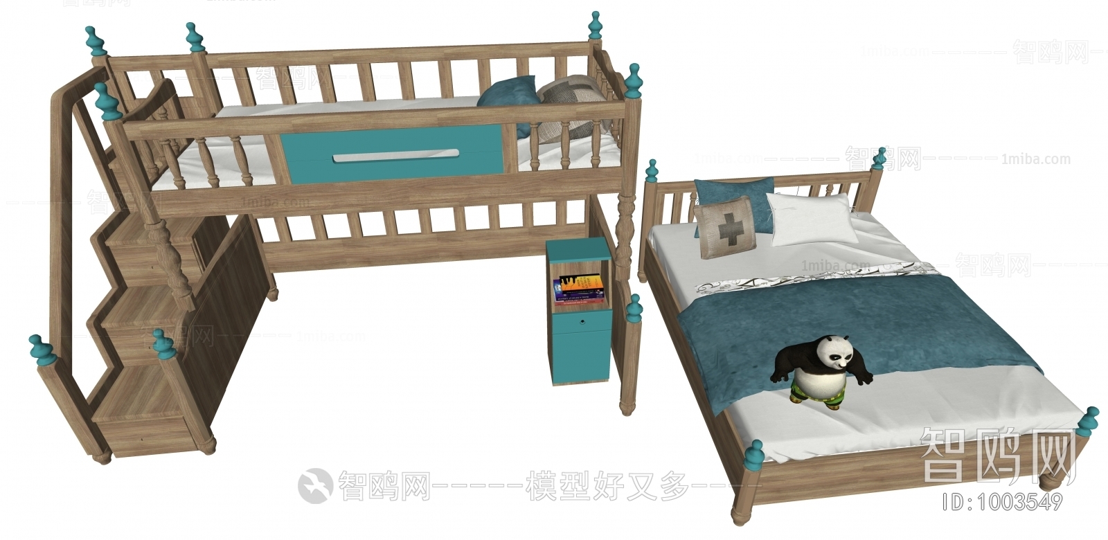 Simple European Style Child's Bed