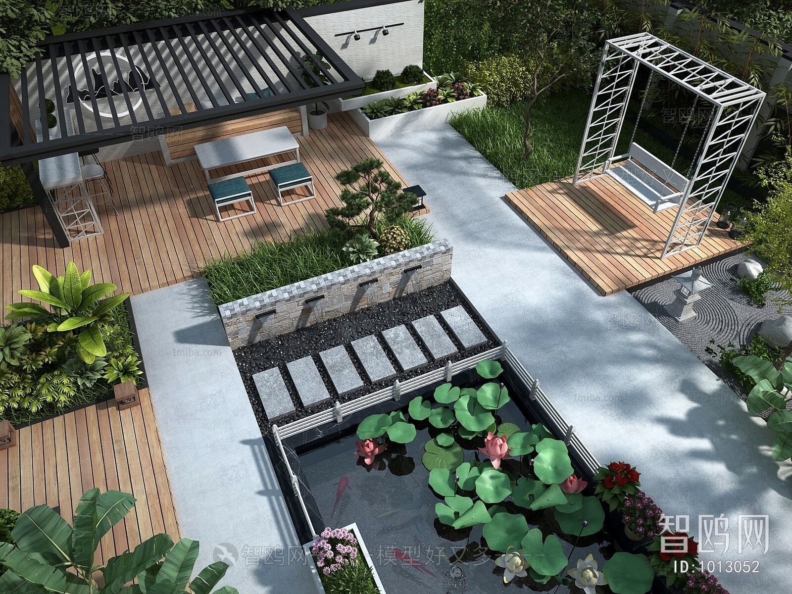 New Chinese Style Courtyard/landscape