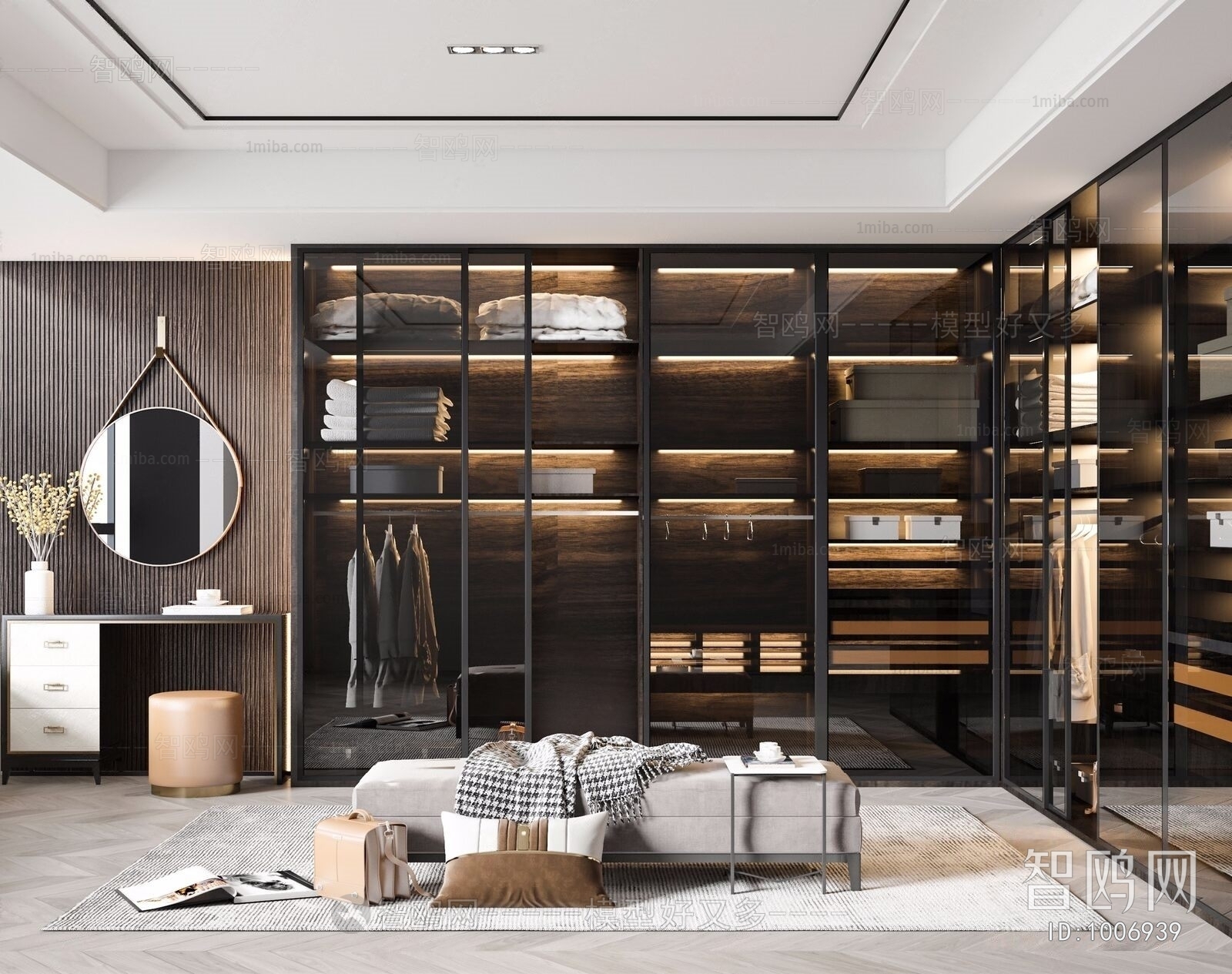 Modern Clothes Storage Area