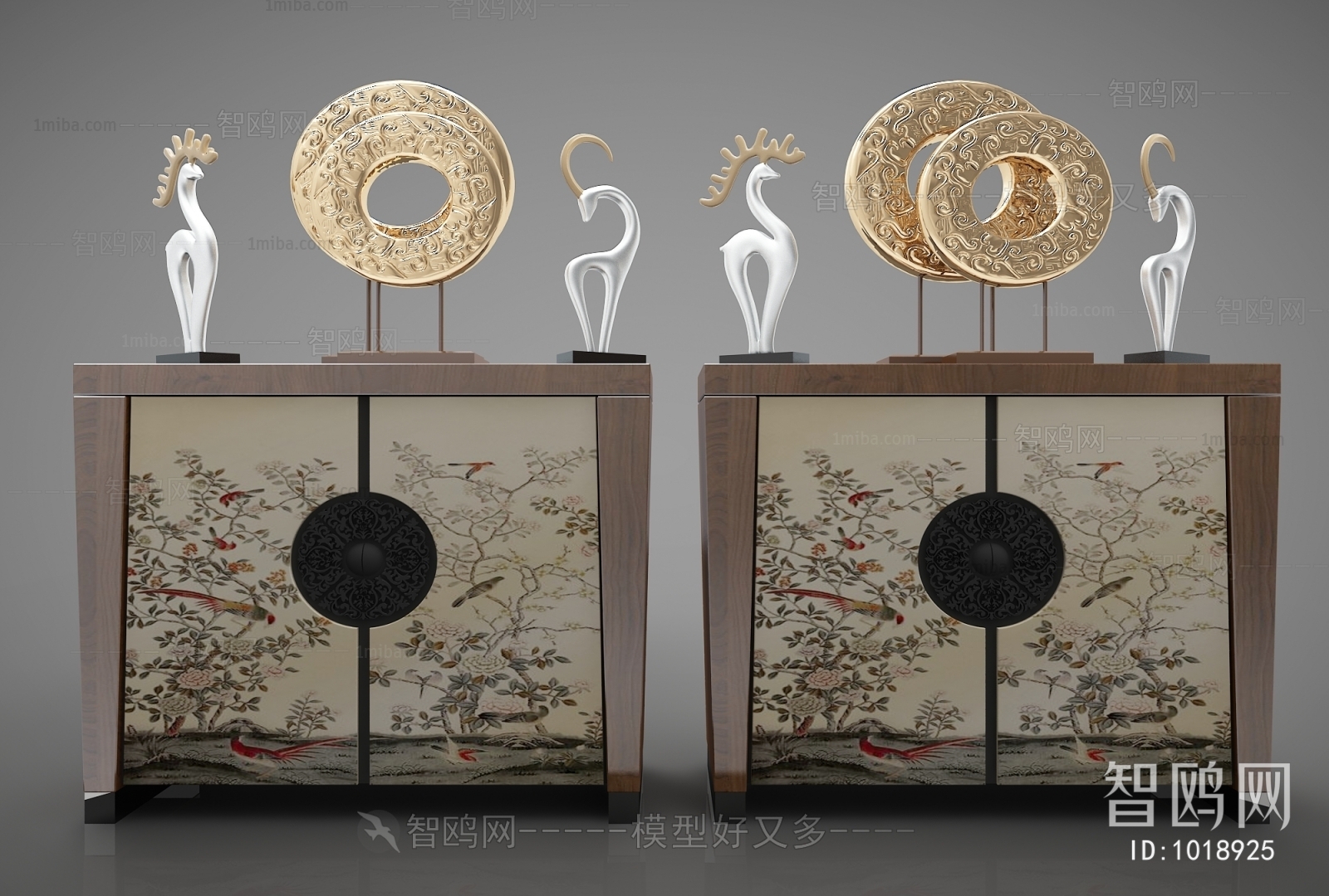 New Chinese Style Decorative Cabinet