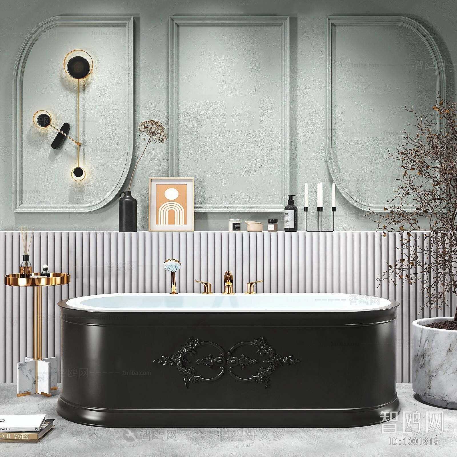 Simple European Style Bathtub