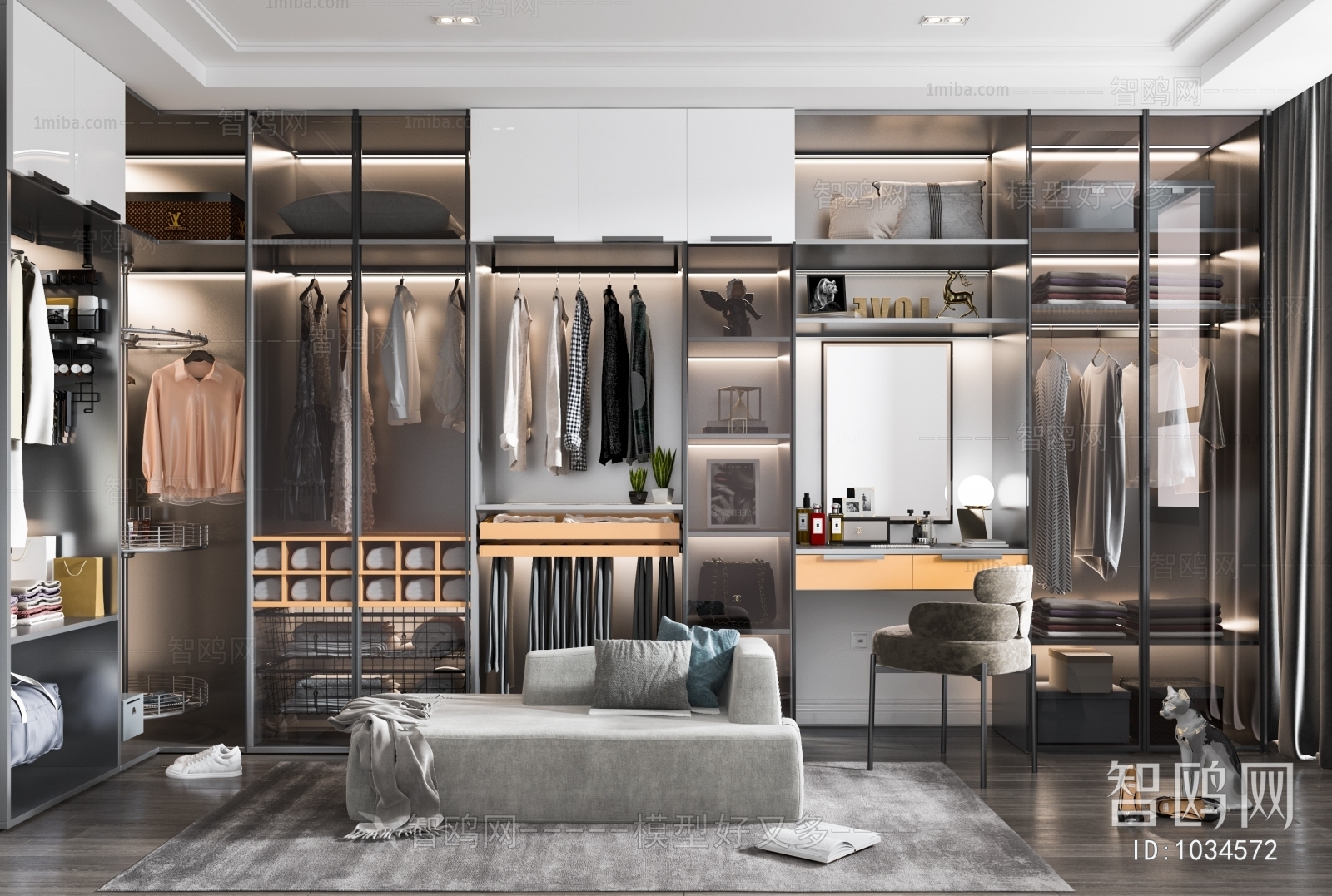 Modern Clothes Storage Area