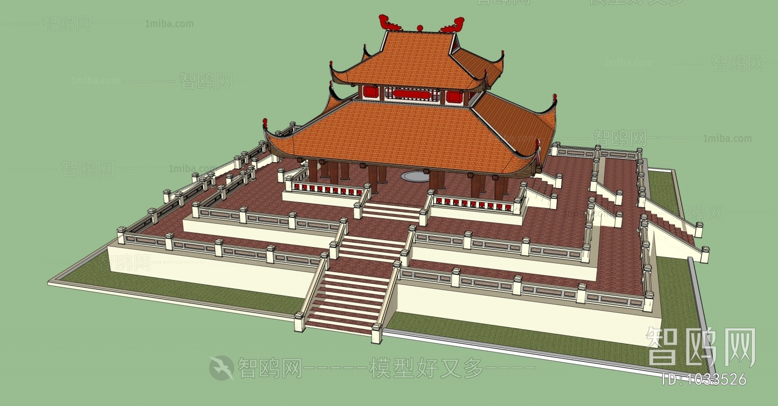 Chinese Style Ancient Architectural Buildings