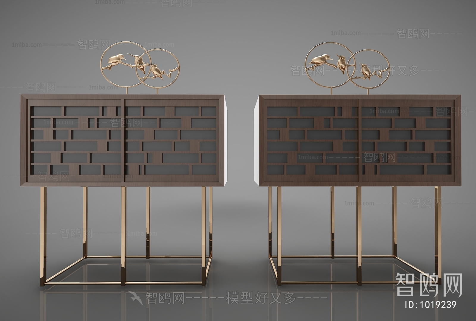 New Chinese Style Decorative Cabinet