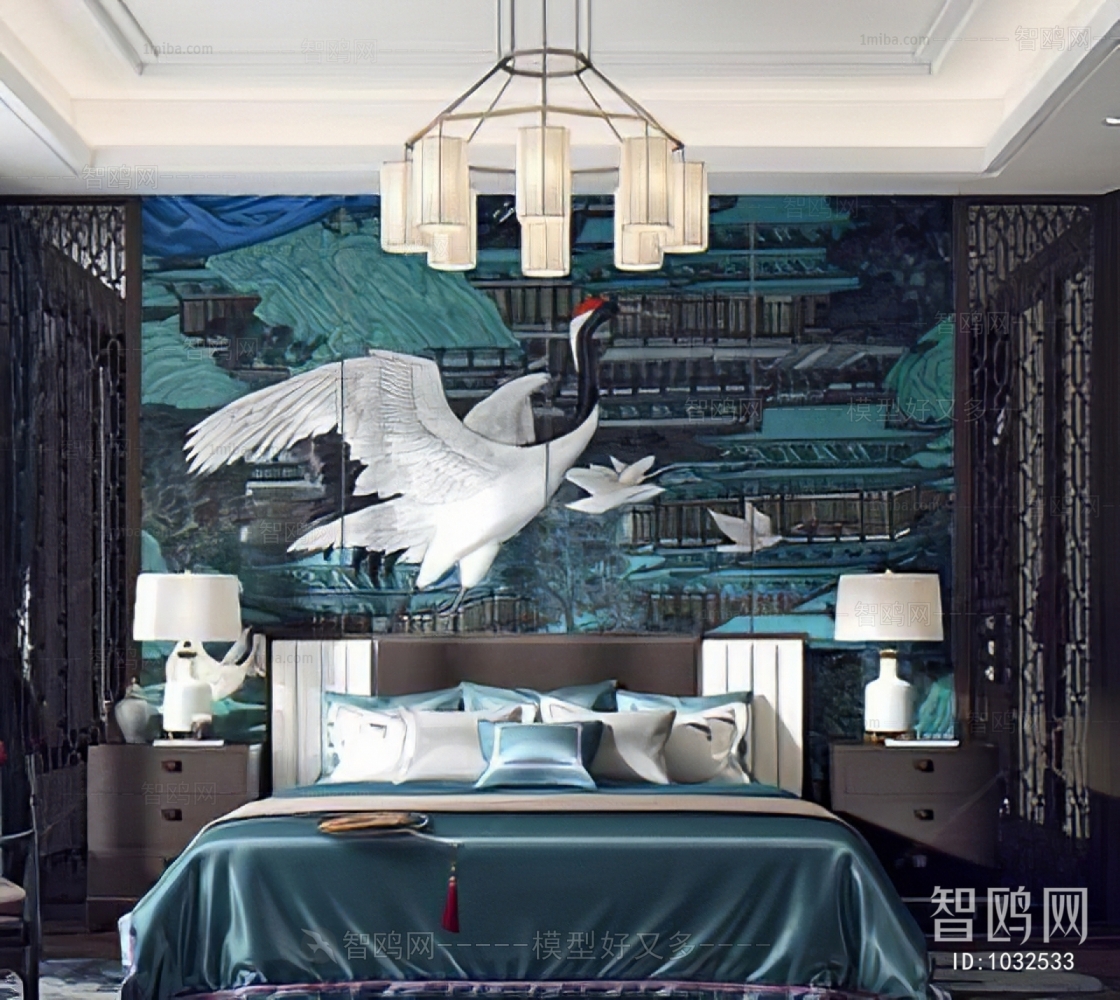 New Chinese Style Bedroom