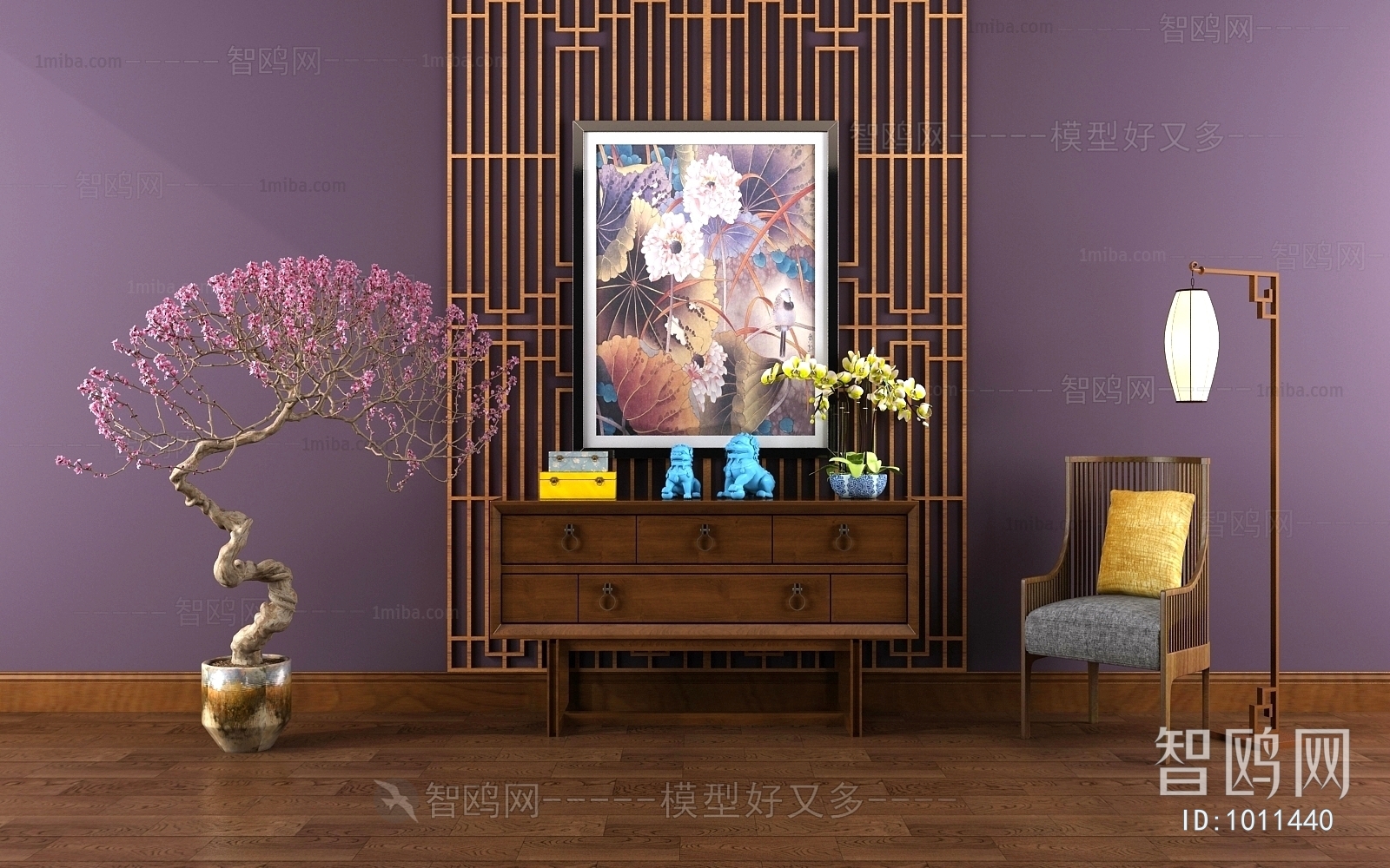 Chinese Style Side Cabinet
