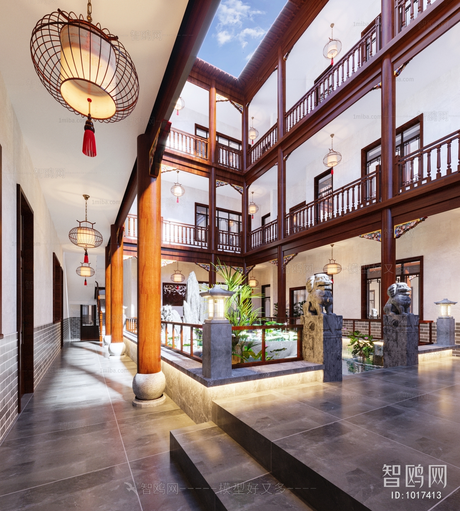 Chinese Style Courtyard/landscape