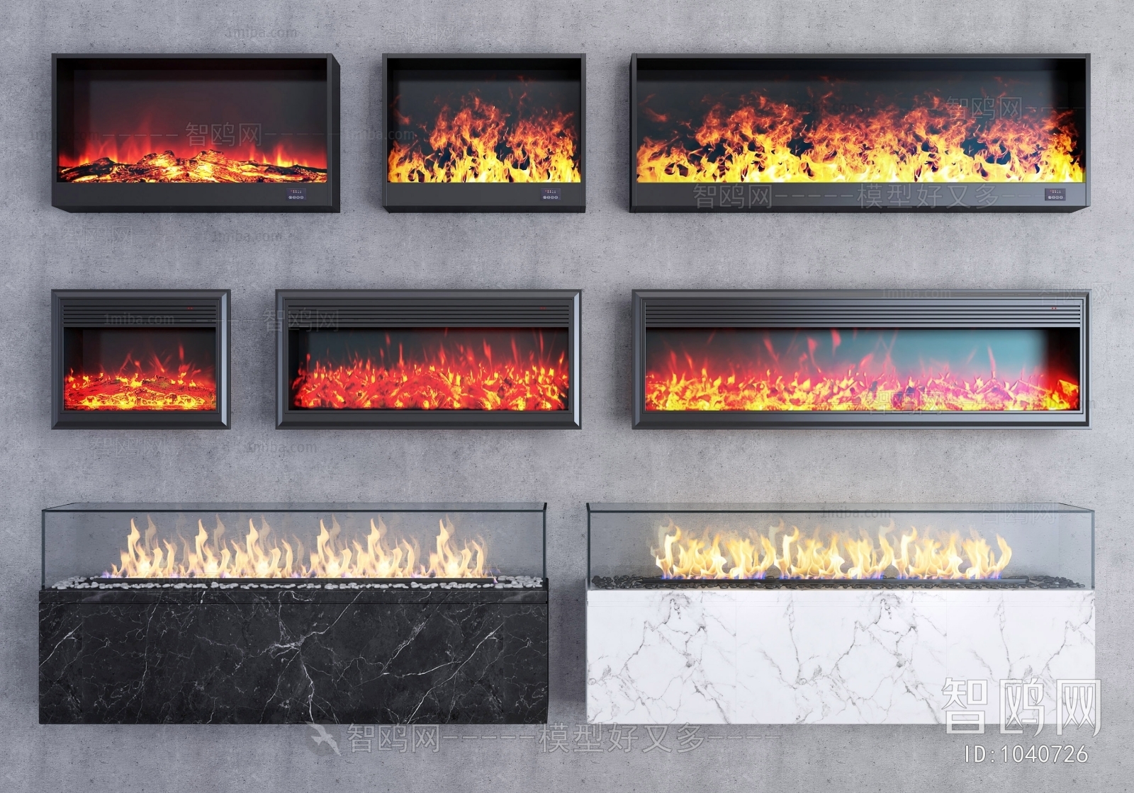 Modern Electronic Fireplace