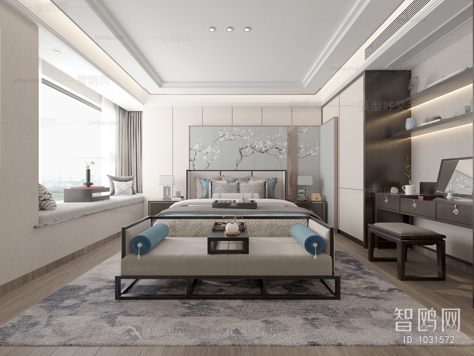 New Chinese Style Bedroom