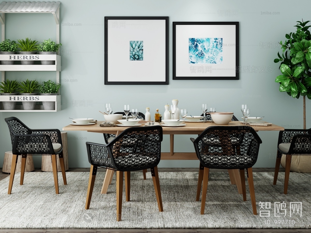 Nordic Style Dining Table And Chairs