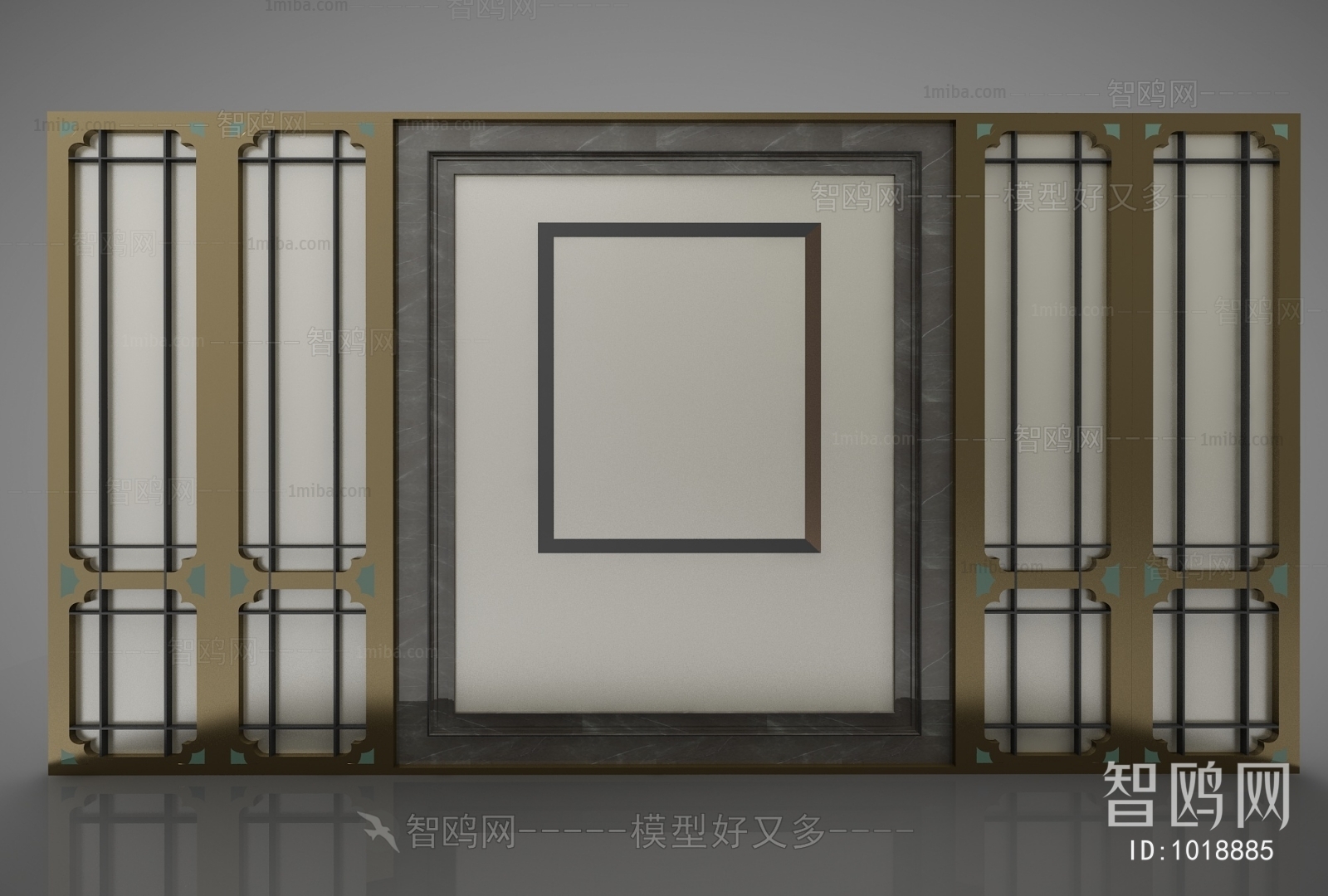 New Chinese Style TV Wall