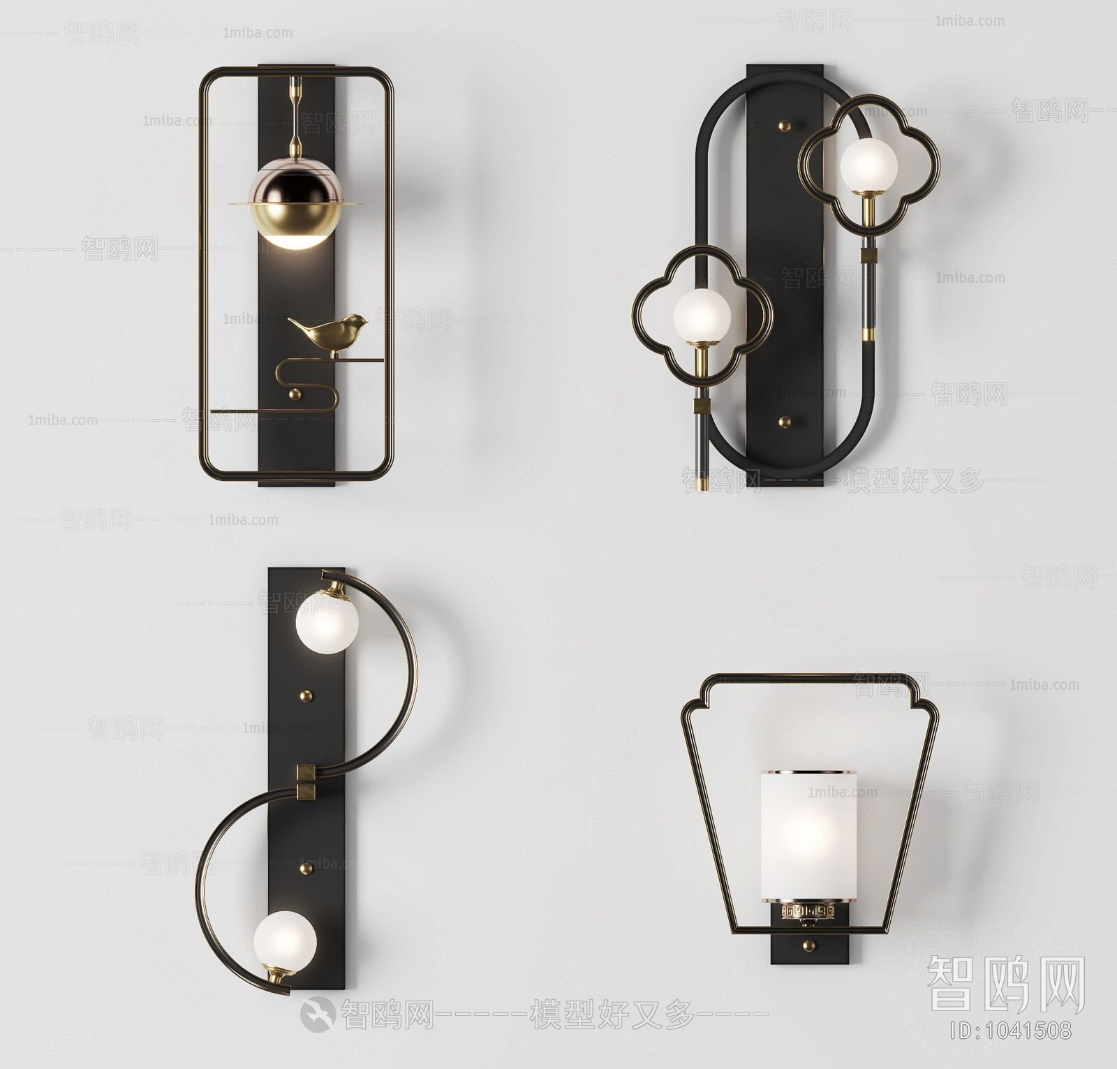 New Chinese Style Wall Lamp