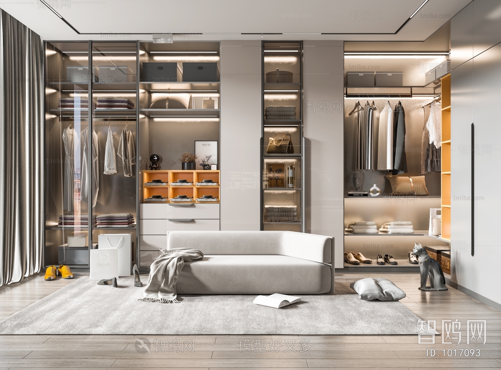 Modern Clothes Storage Area