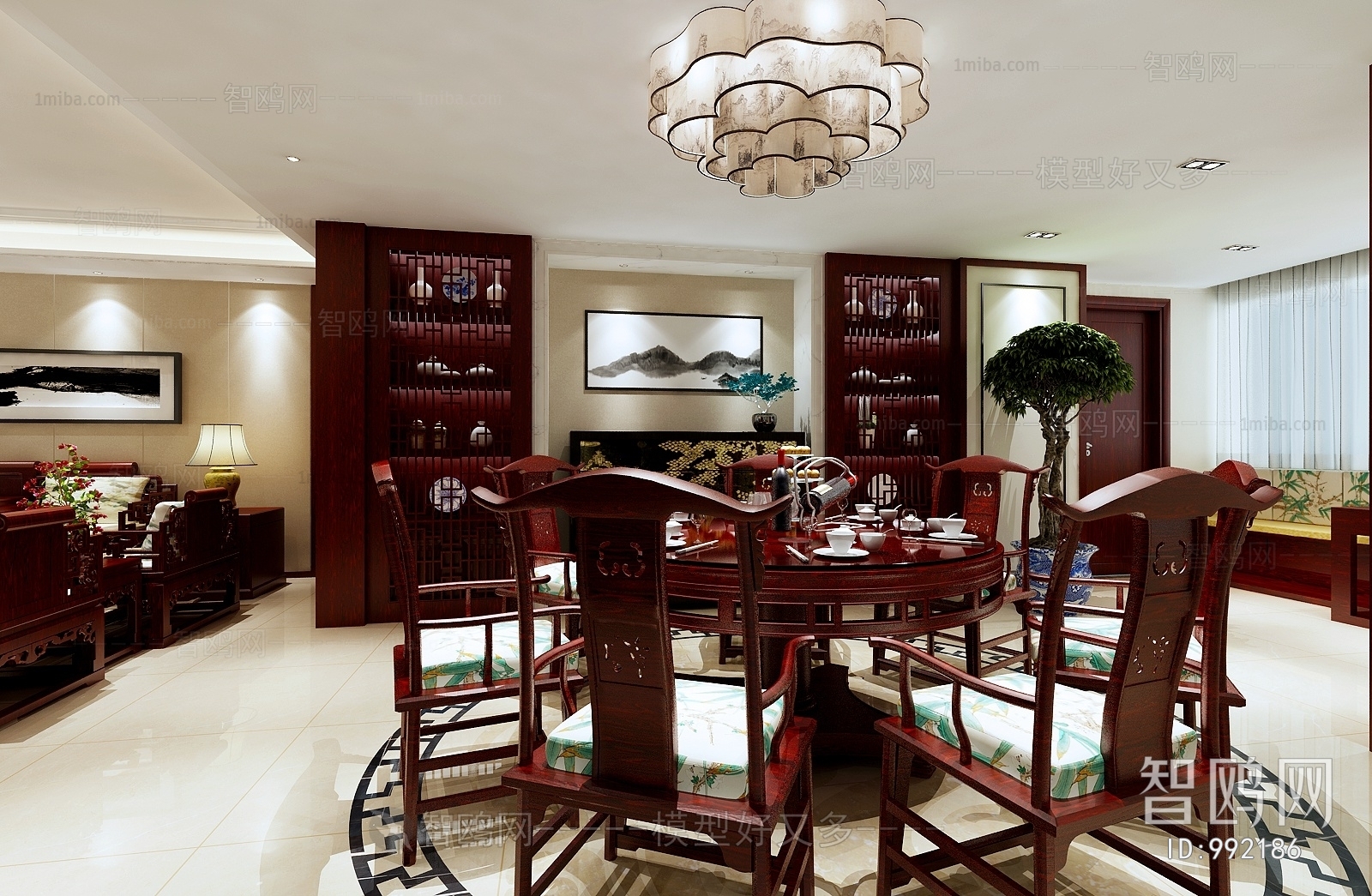 New Chinese Style Dining Room