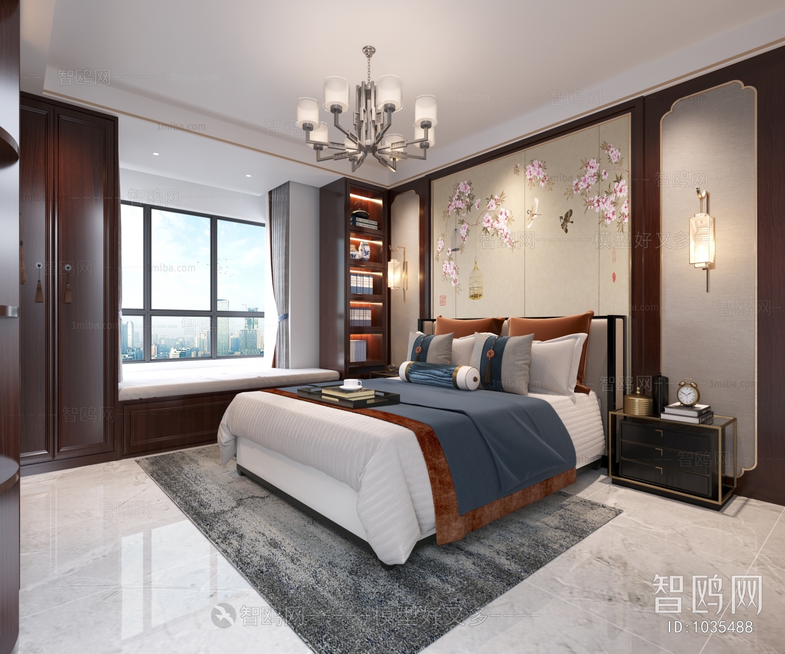 New Chinese Style Bedroom