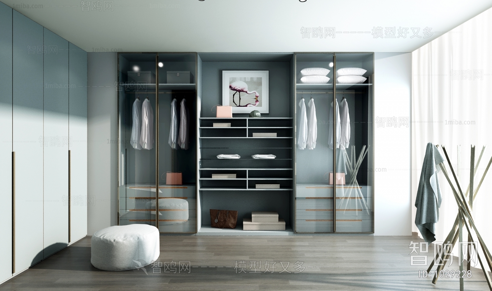 Modern Clothes Storage Area