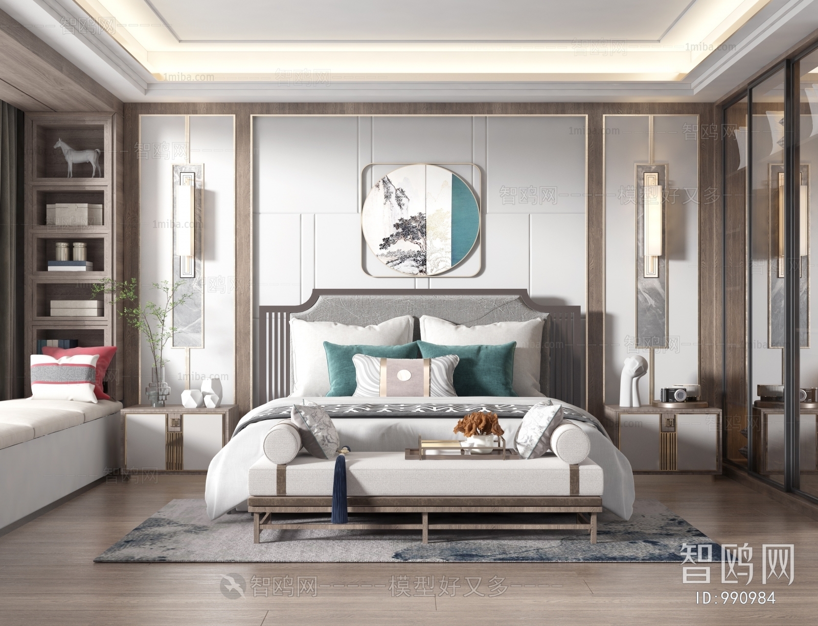 New Chinese Style Bedroom