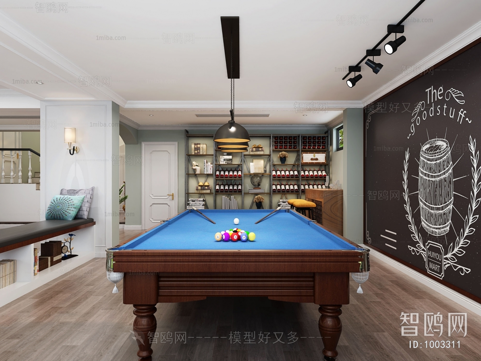 Modern Billiards Room