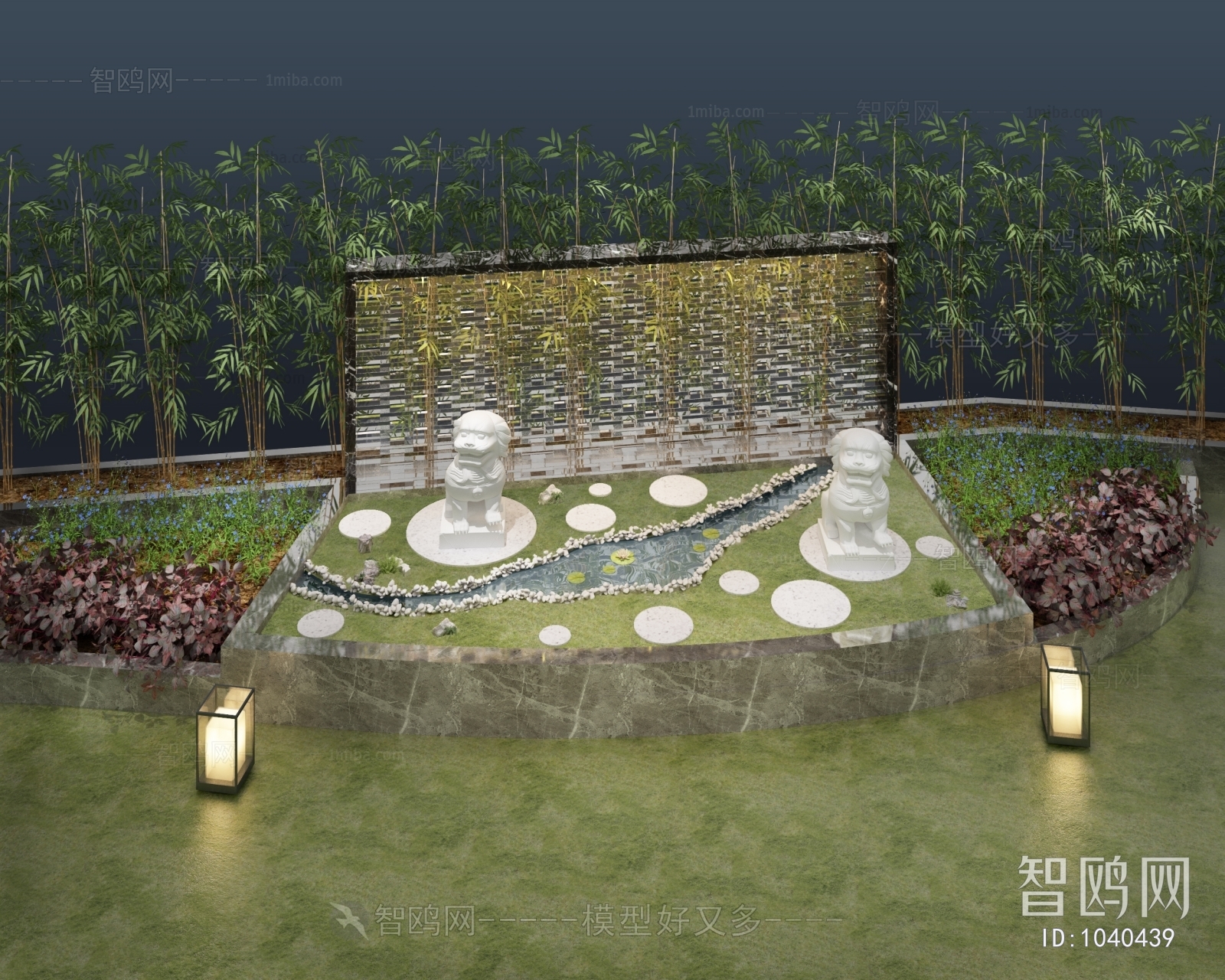 New Chinese Style Courtyard/landscape