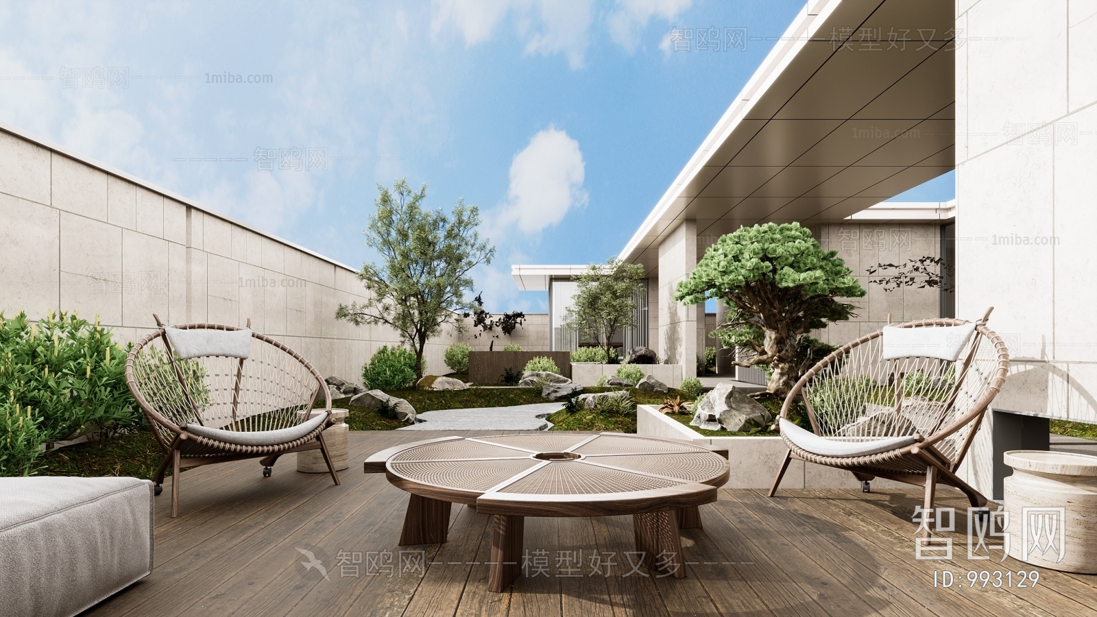 New Chinese Style Courtyard/landscape