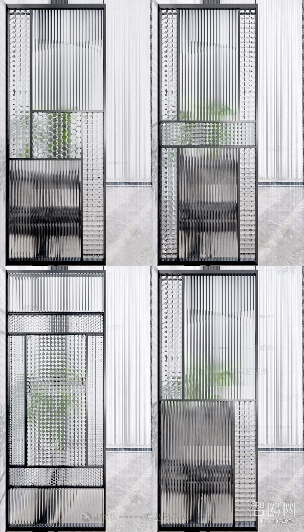 Modern Glass Screen Partition