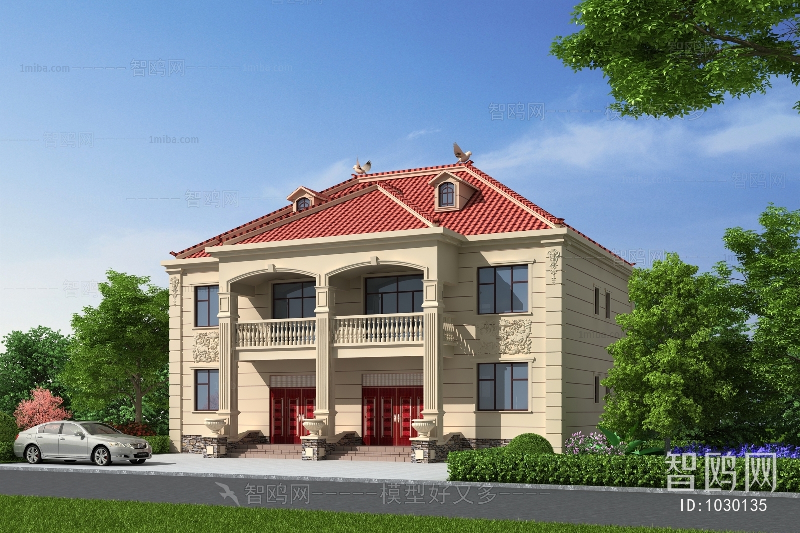 Simple European Style Villa Appearance