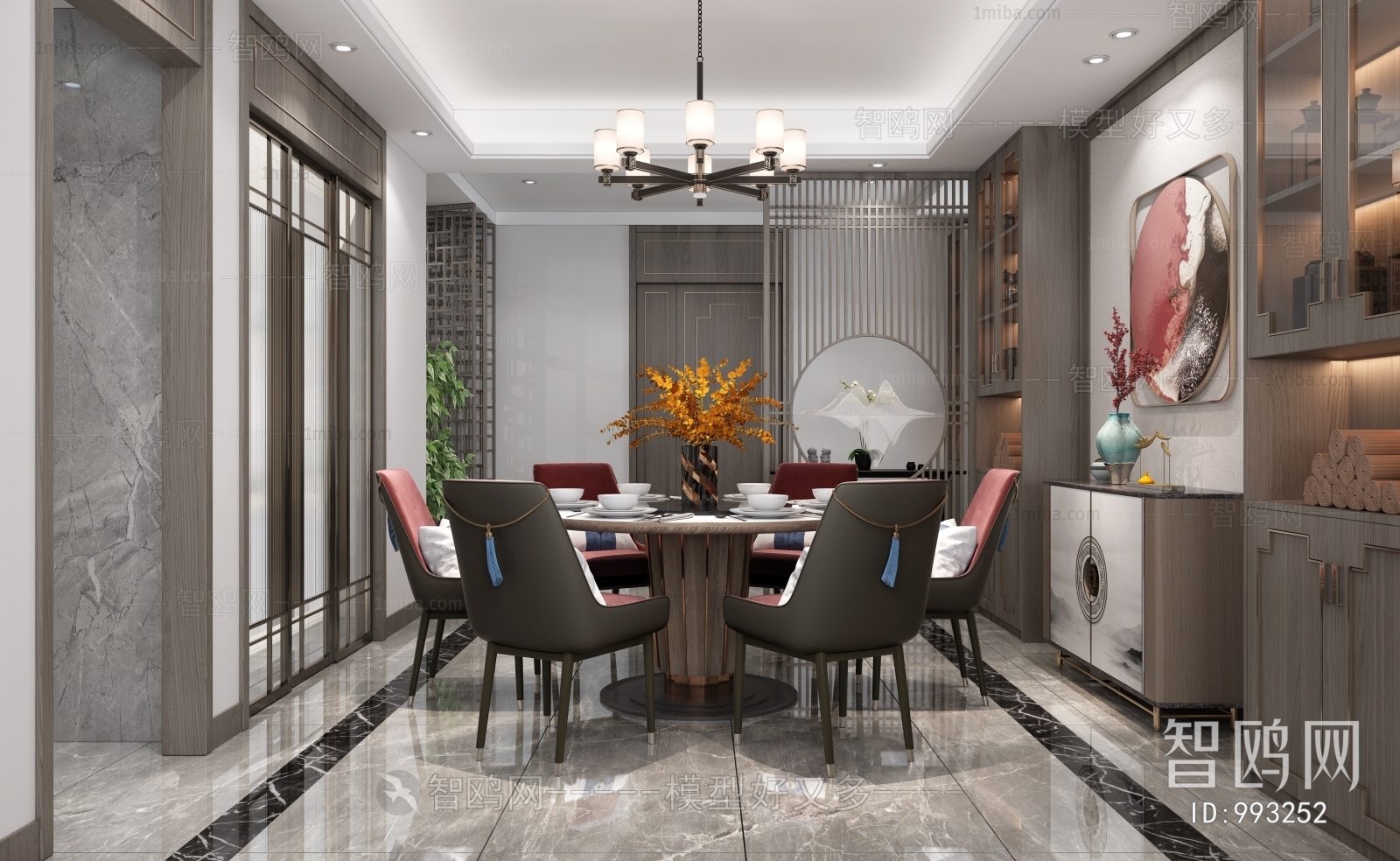 New Chinese Style Dining Room