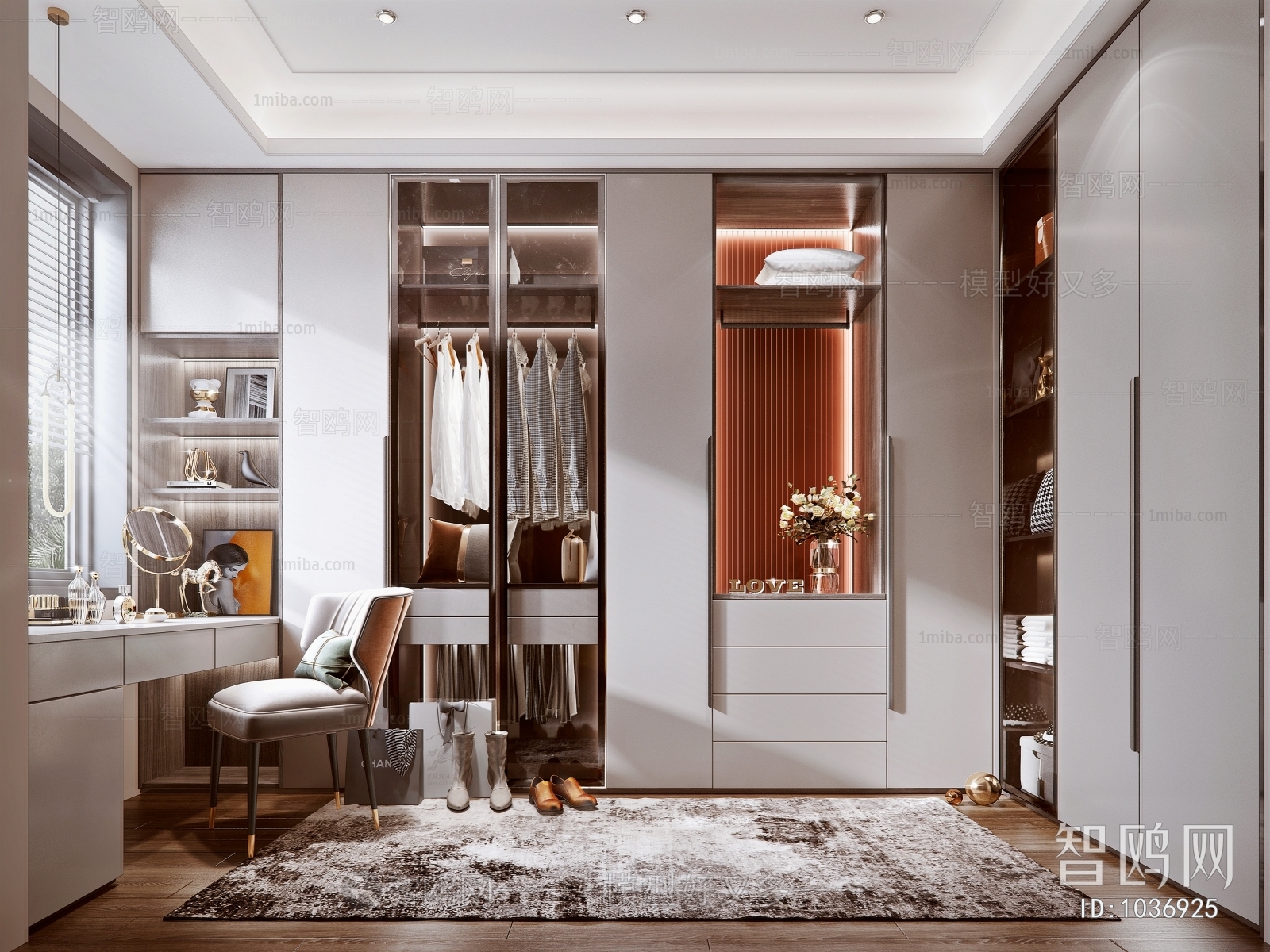 Modern Clothes Storage Area