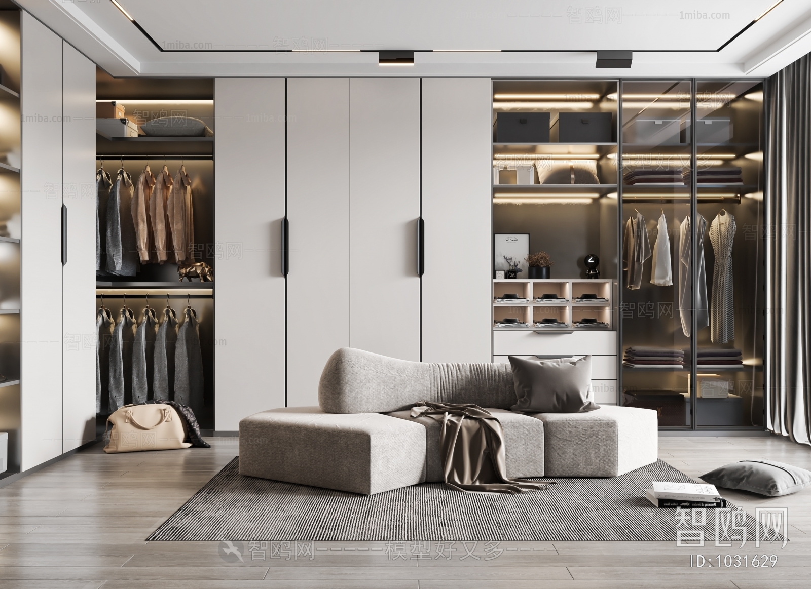 Modern Clothes Storage Area