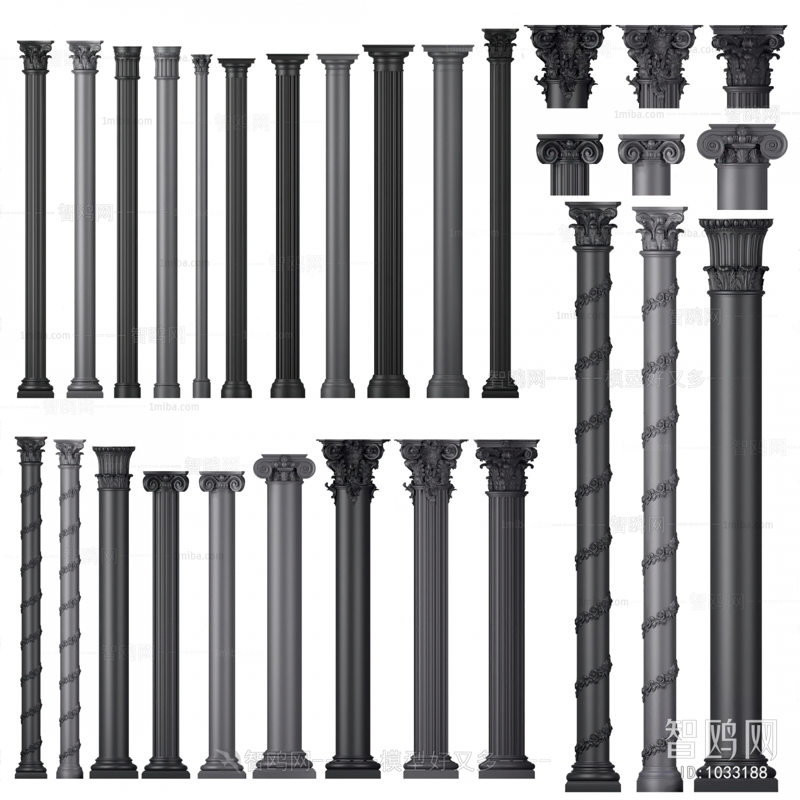 Simple European Style Roman Pillar