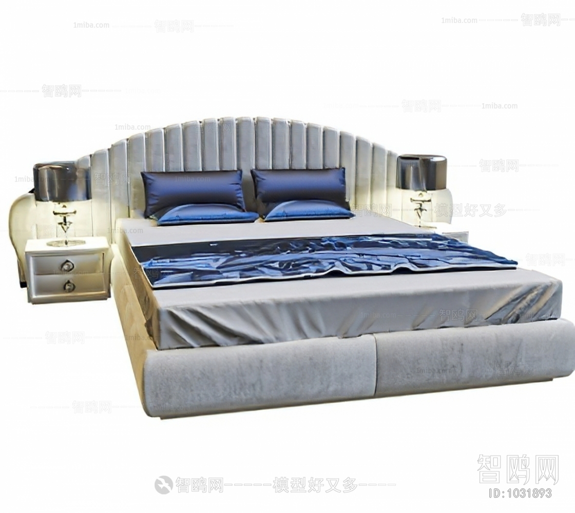 Post Modern Style Double Bed