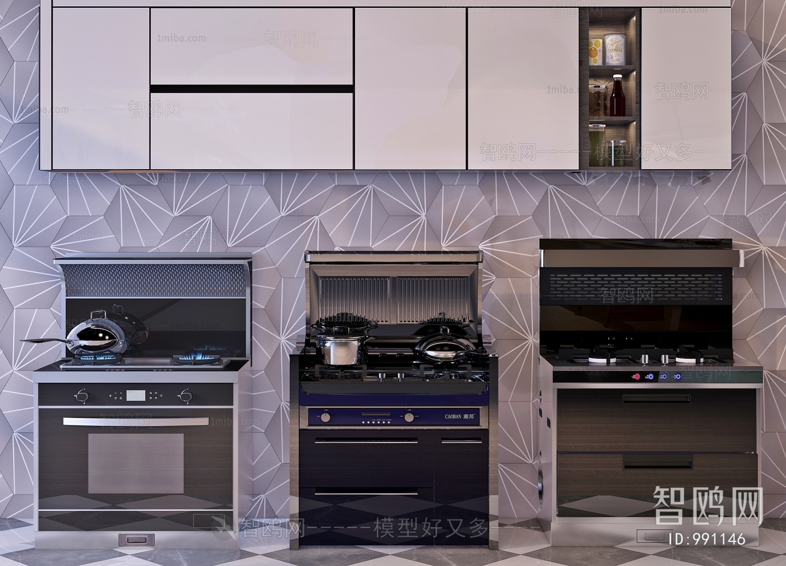 Modern Kitchen Electric Gas Range