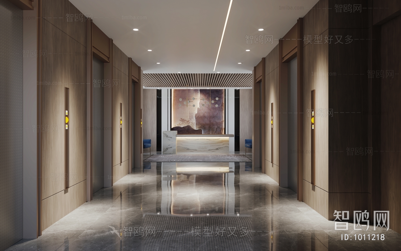 Modern Corridor/elevator Hall