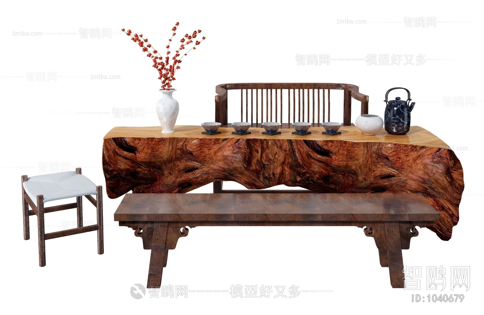 Chinese Style Tea Tables And Chairs