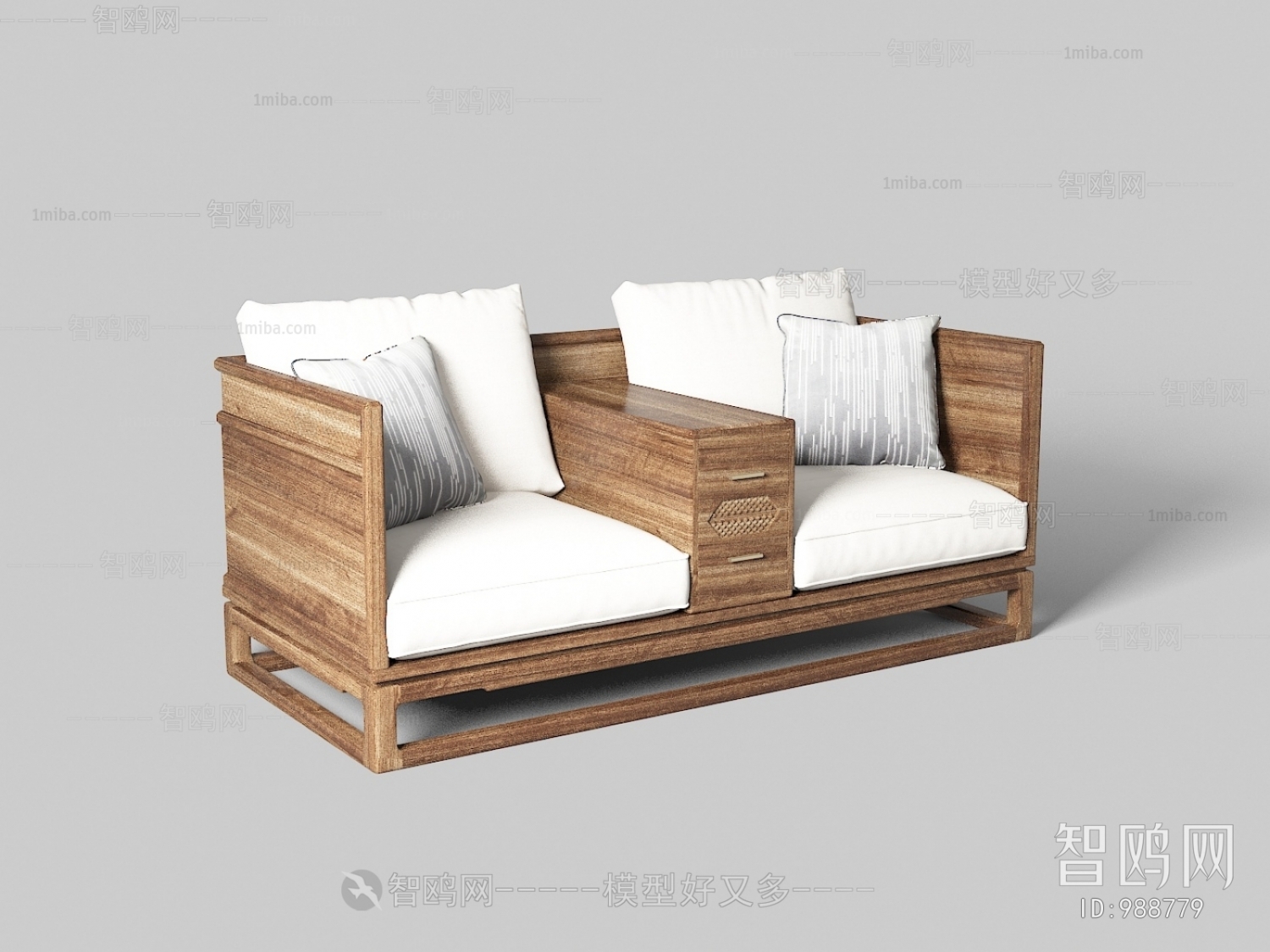 New Chinese Style A Sofa For Two