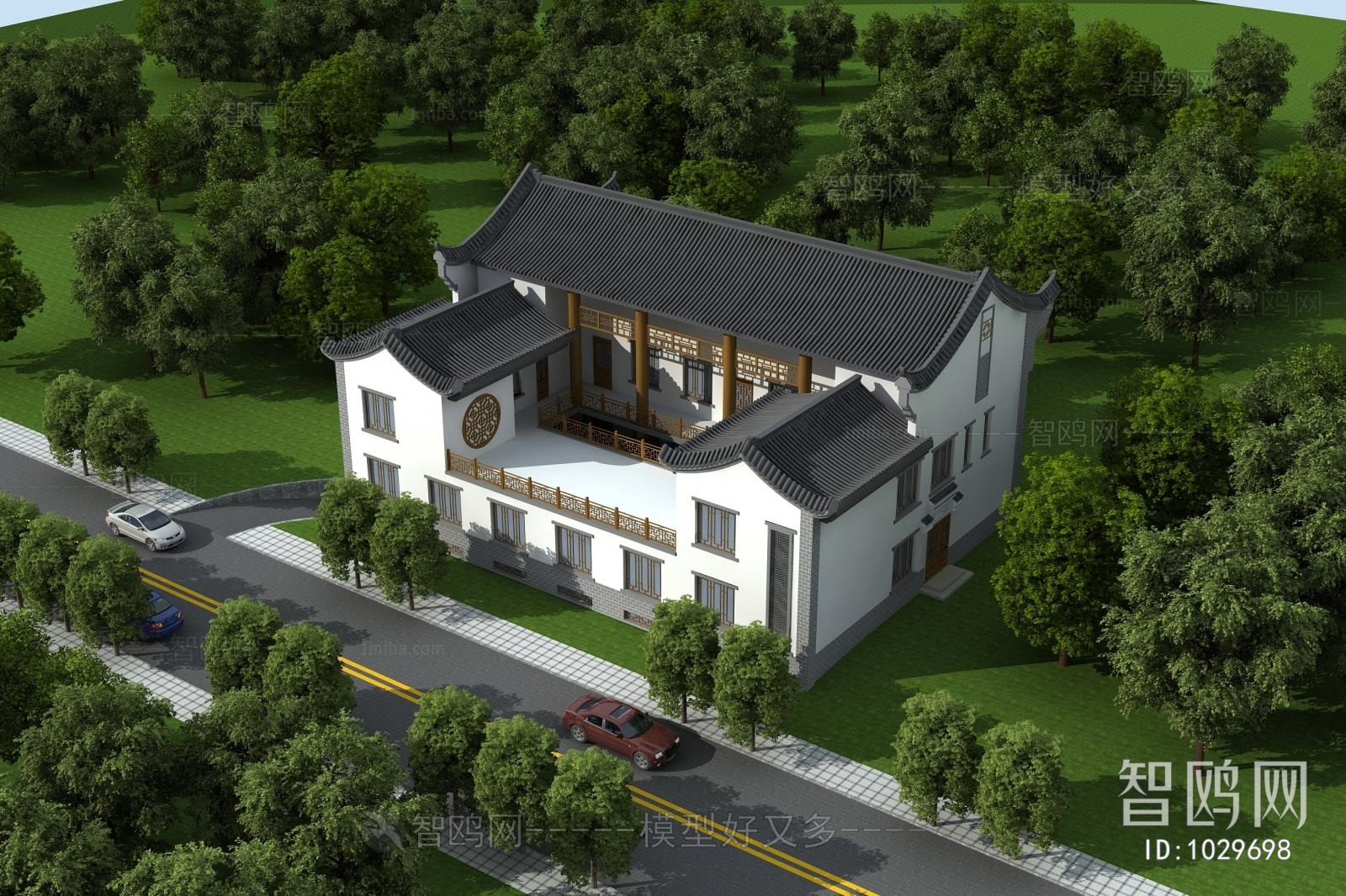 Chinese Style Villa Appearance