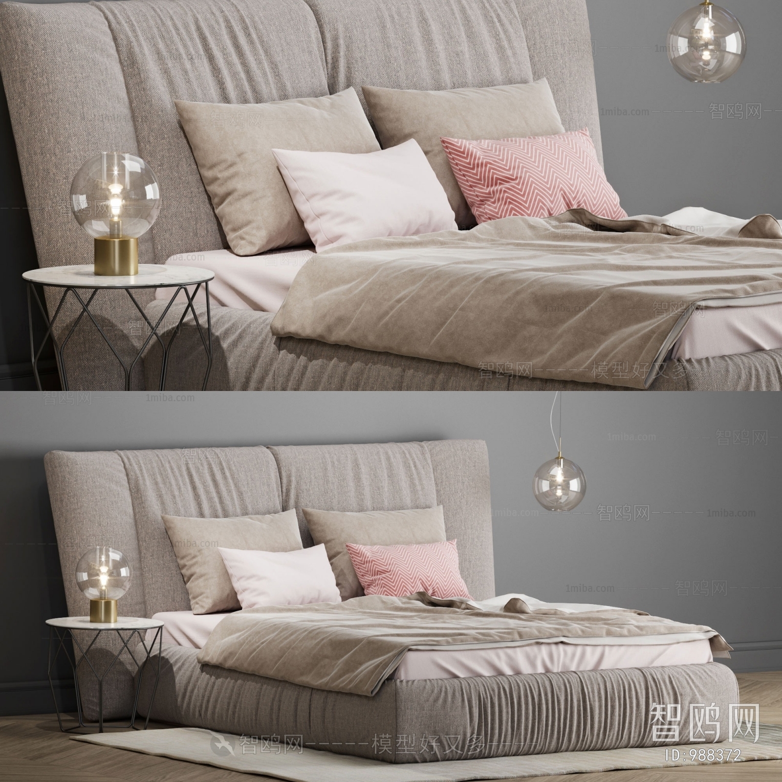 Nordic Style Double Bed