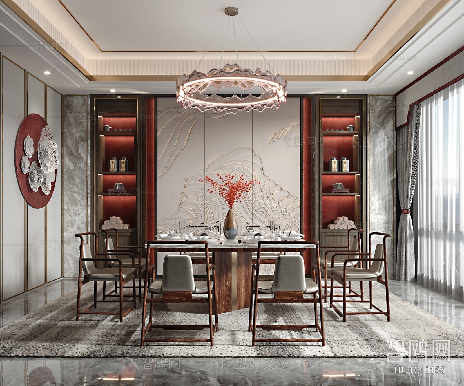 New Chinese Style Dining Room