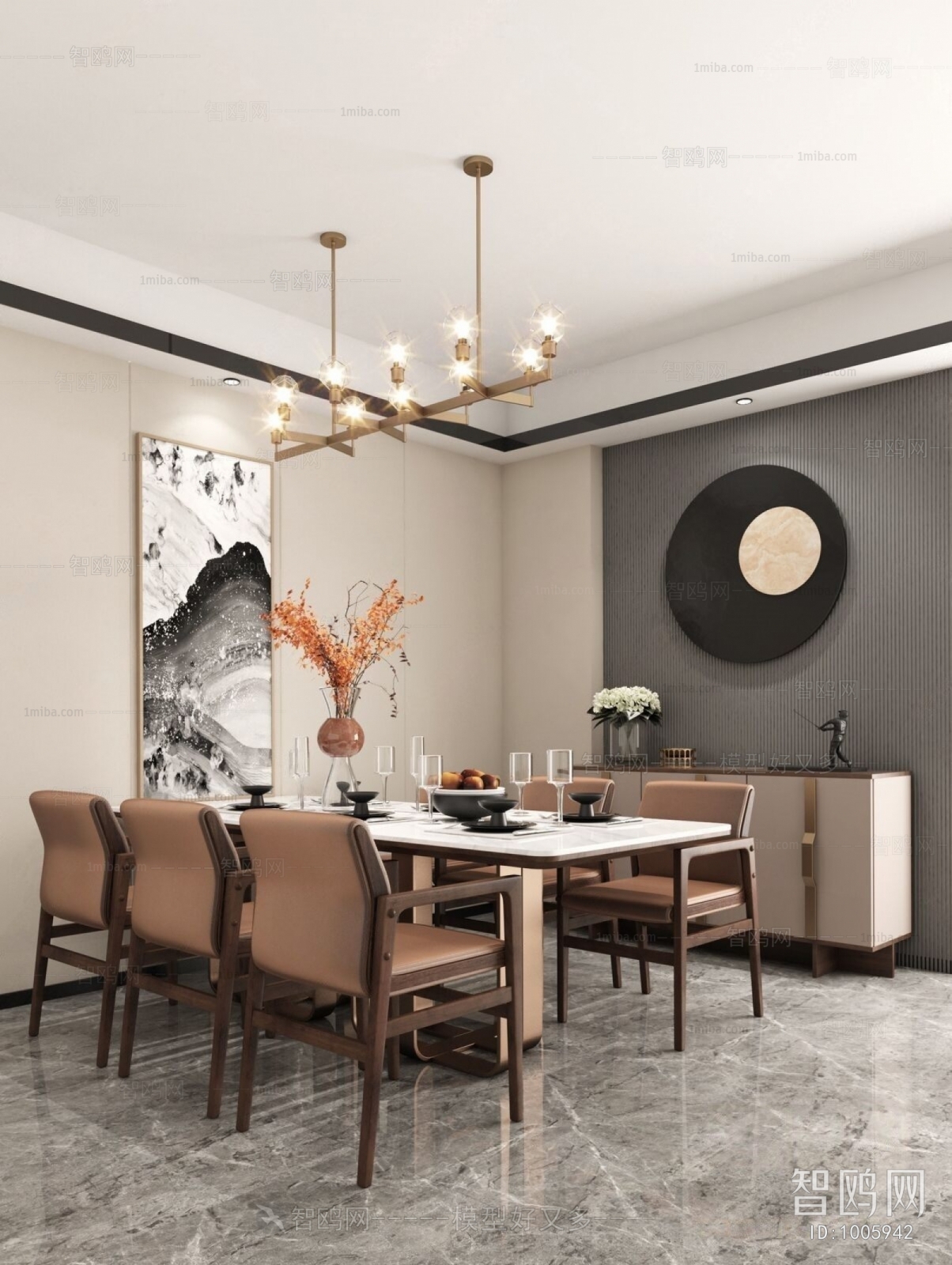 New Chinese Style Dining Room