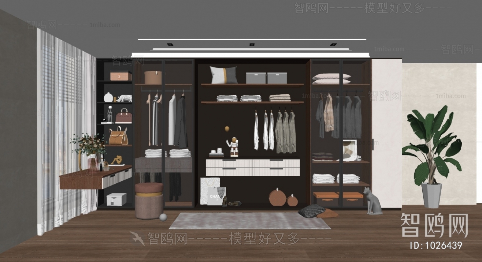 Modern Clothes Storage Area