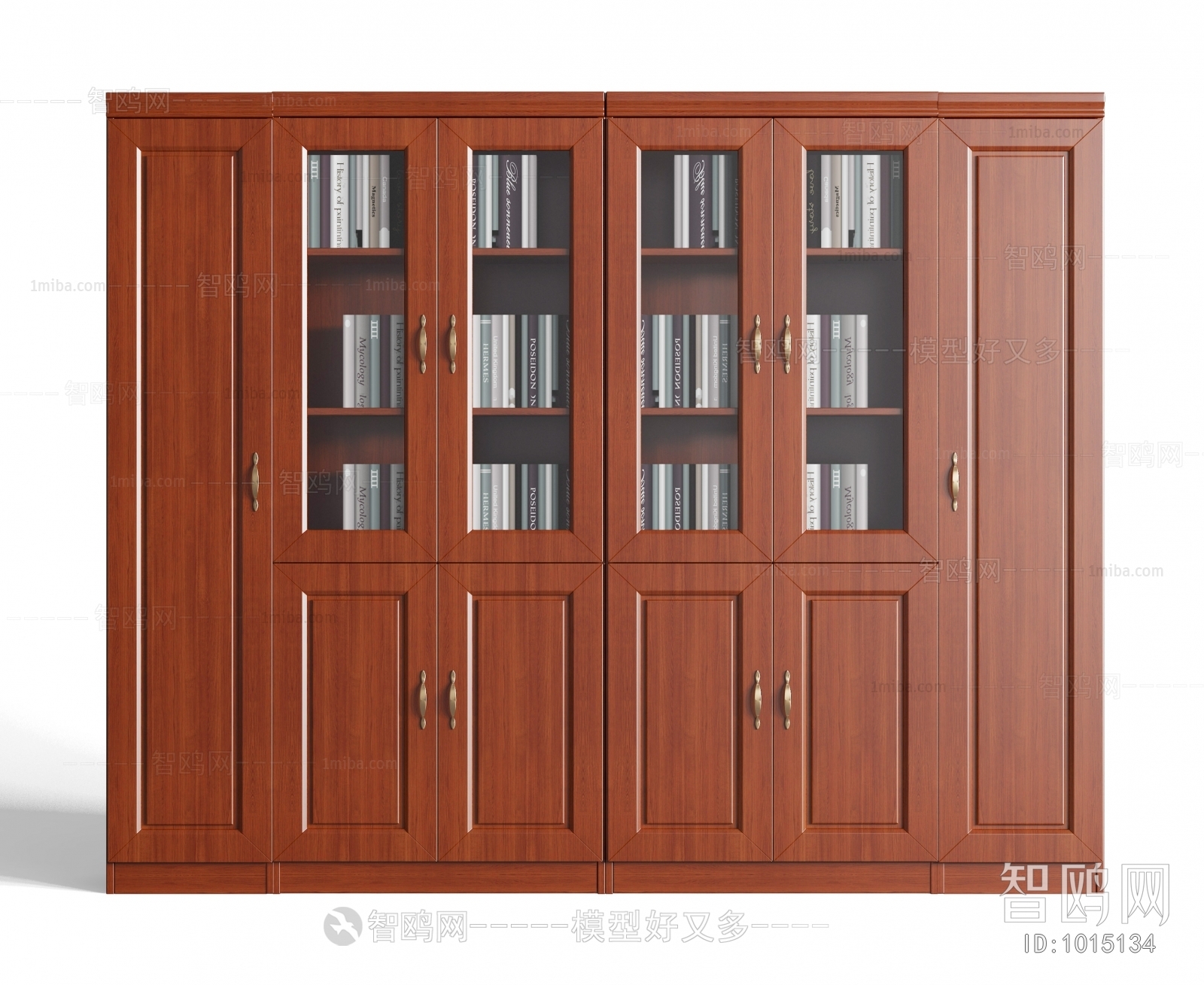 中式实木办公柜