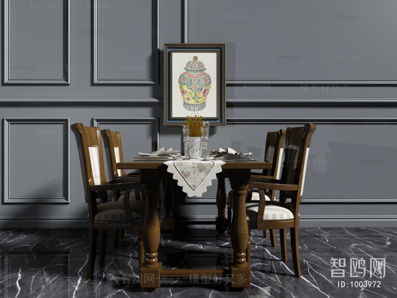 American Style Dining Table And Chairs