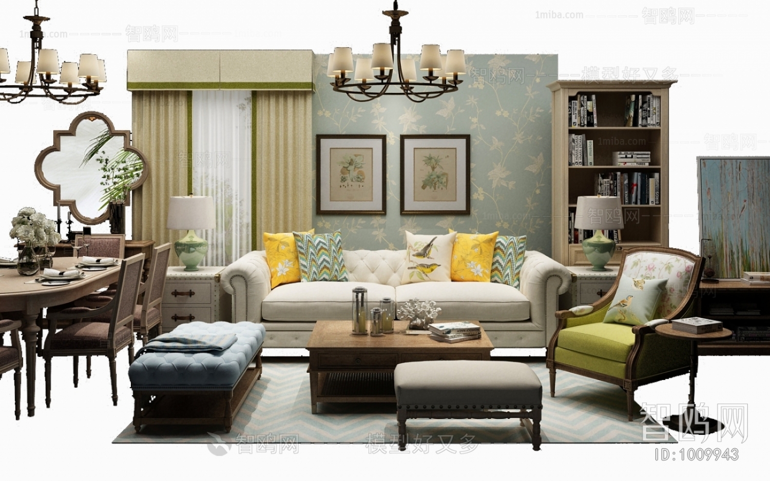 American Style Sofa Combination