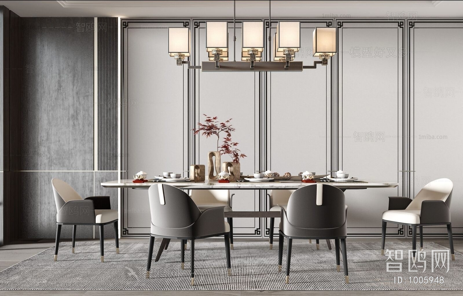 New Chinese Style Dining Room