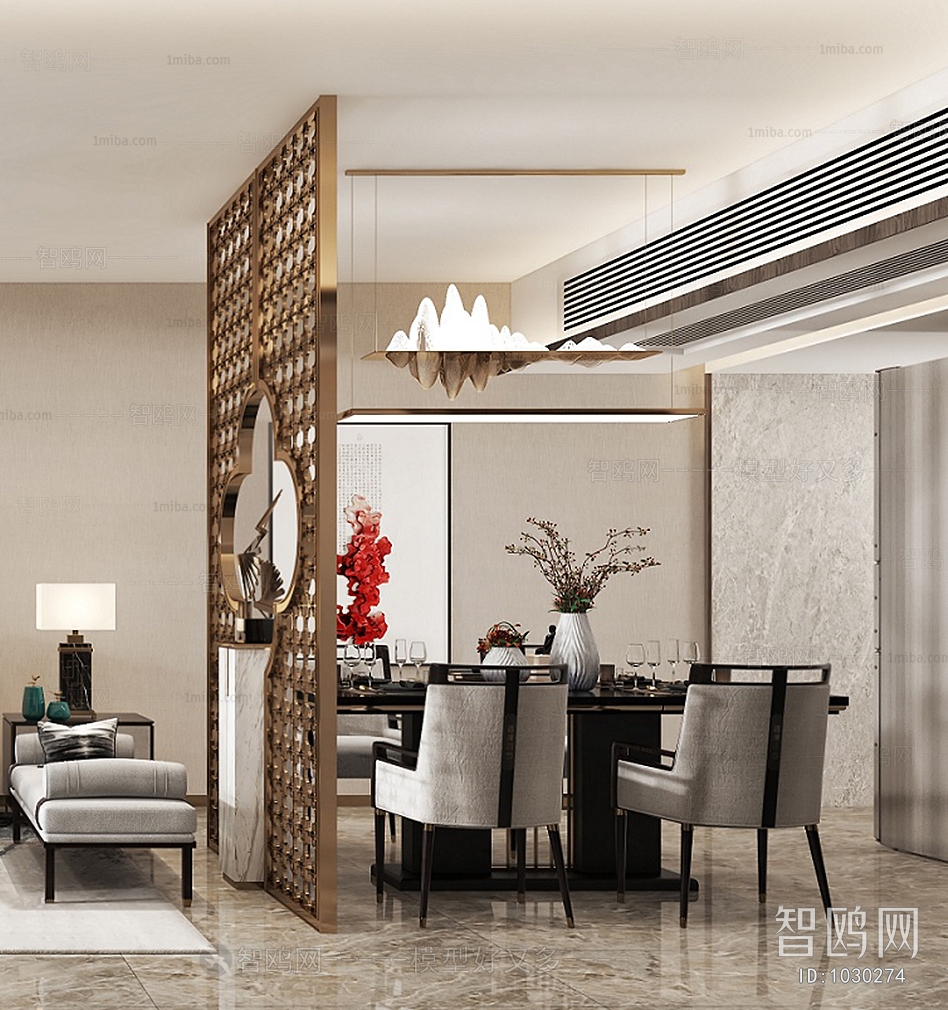 New Chinese Style Dining Room