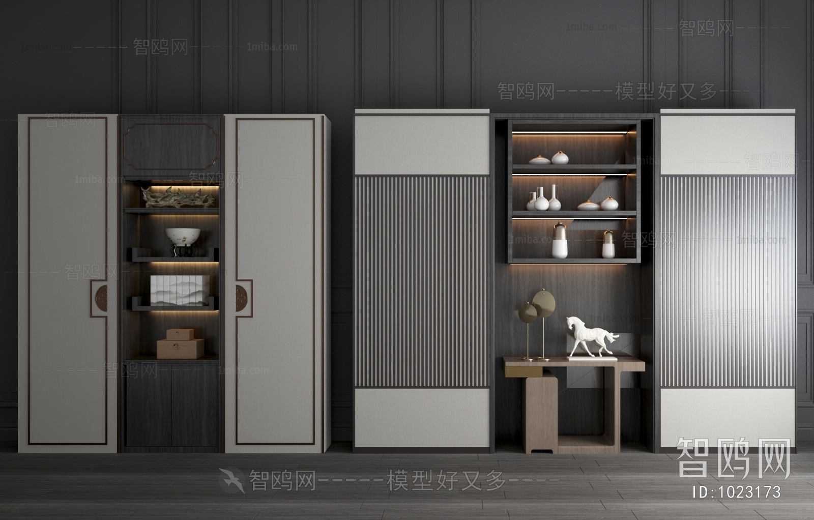 New Chinese Style Decorative Cabinet