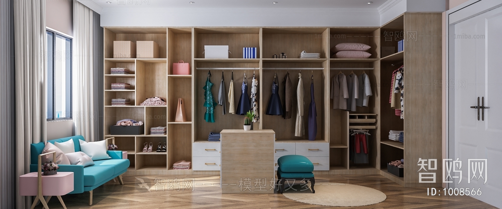 Modern Clothes Storage Area