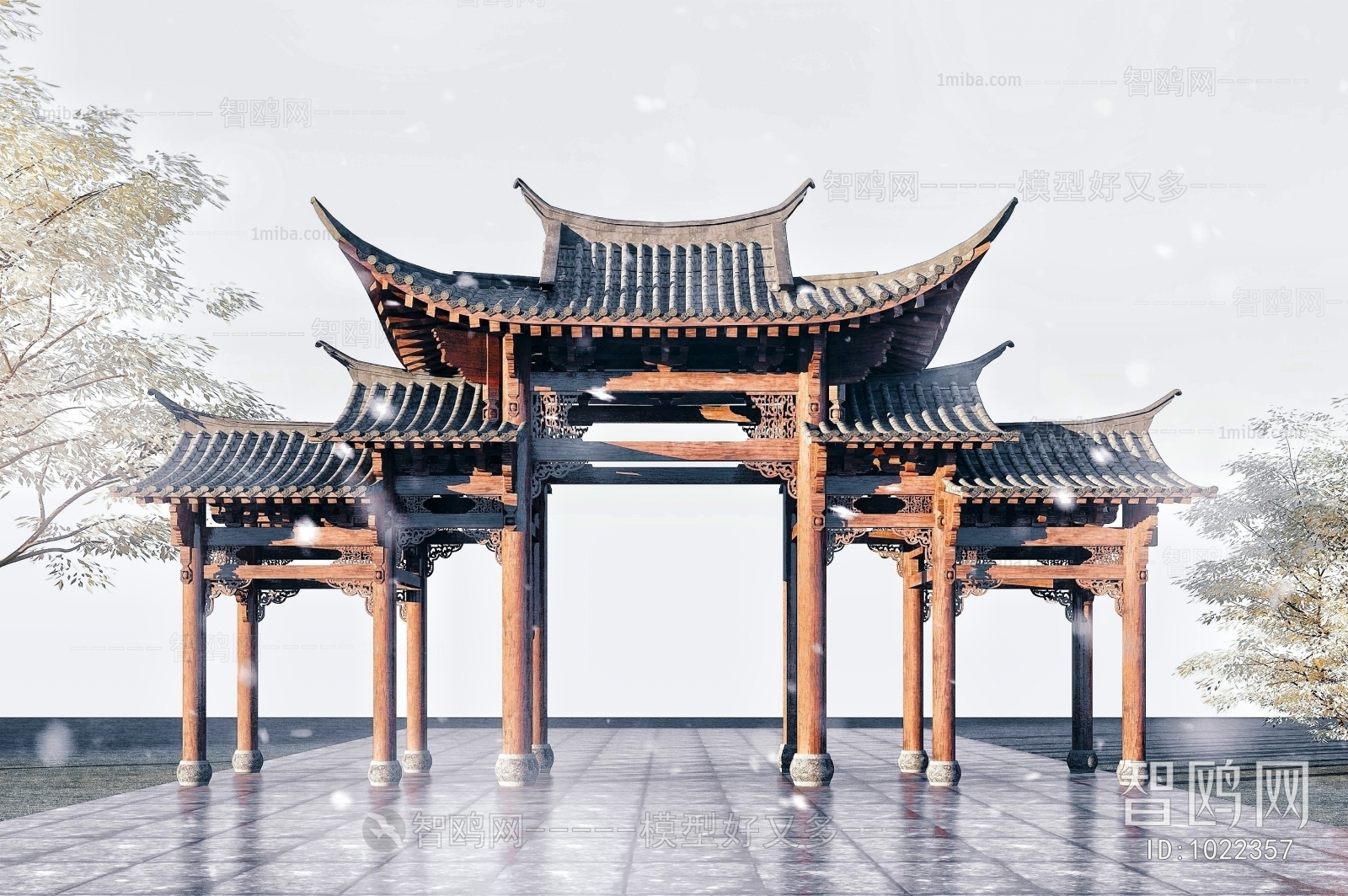 Chinese Style Building Component