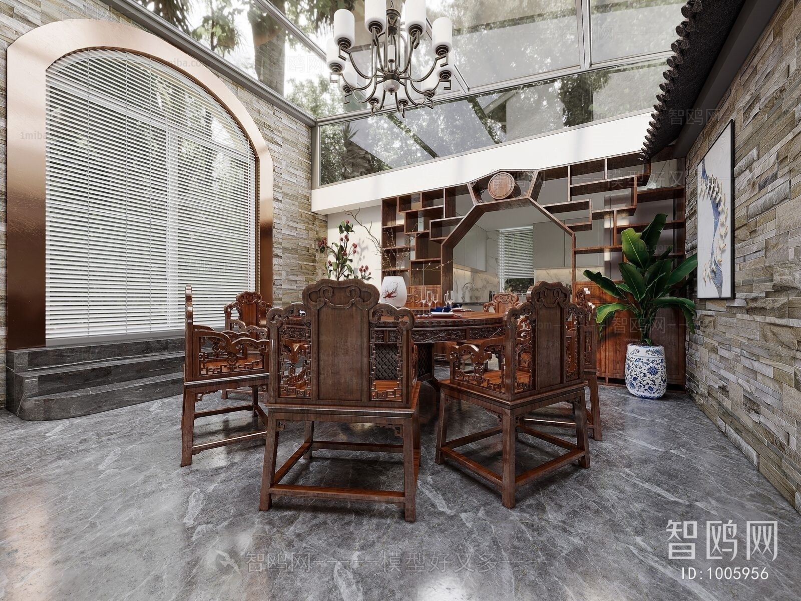 New Chinese Style Dining Room